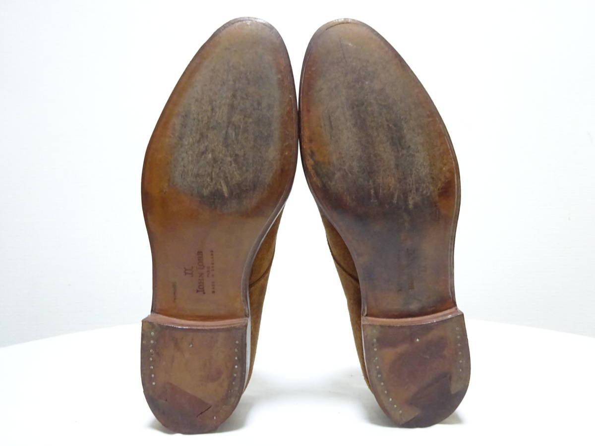 JOHN LOBB PARIS ジョンロブ カーフスエードシングルモンクストラップ