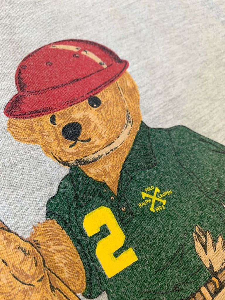 希少 90's VINTAGE POLO Ralph Lauren ポロベア USA製 90年代 ビンテージ ラルフローレン ポロベアー 古着  POLO BEAR アメリカ製 シングル