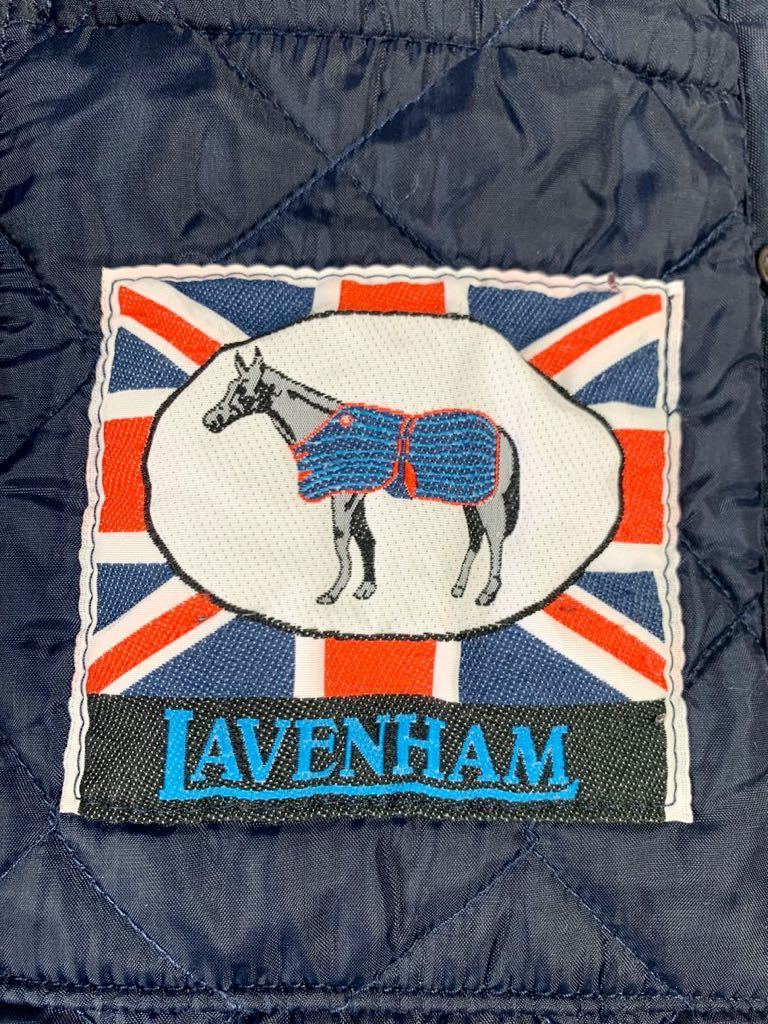 傷あり LAVENHAM 英国製 ツイード素材 キルティングジャケット ラベンハム ウール キルティング ヘリンボーン チェック_画像6