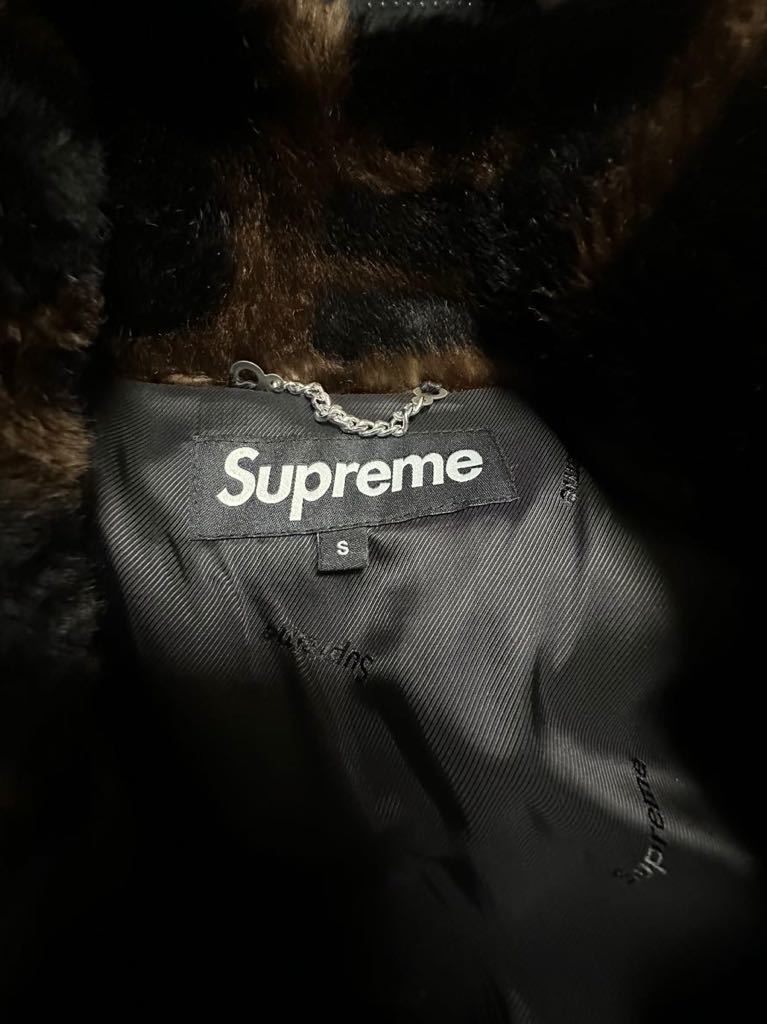 美品 Sサイズ 18SS Supreme Faux Fur Repeater Bomber シュプリーム