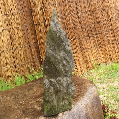  скала горшок высота 63.3cm масса 15.5kg двор камень Kyushu производство натуральный камень 