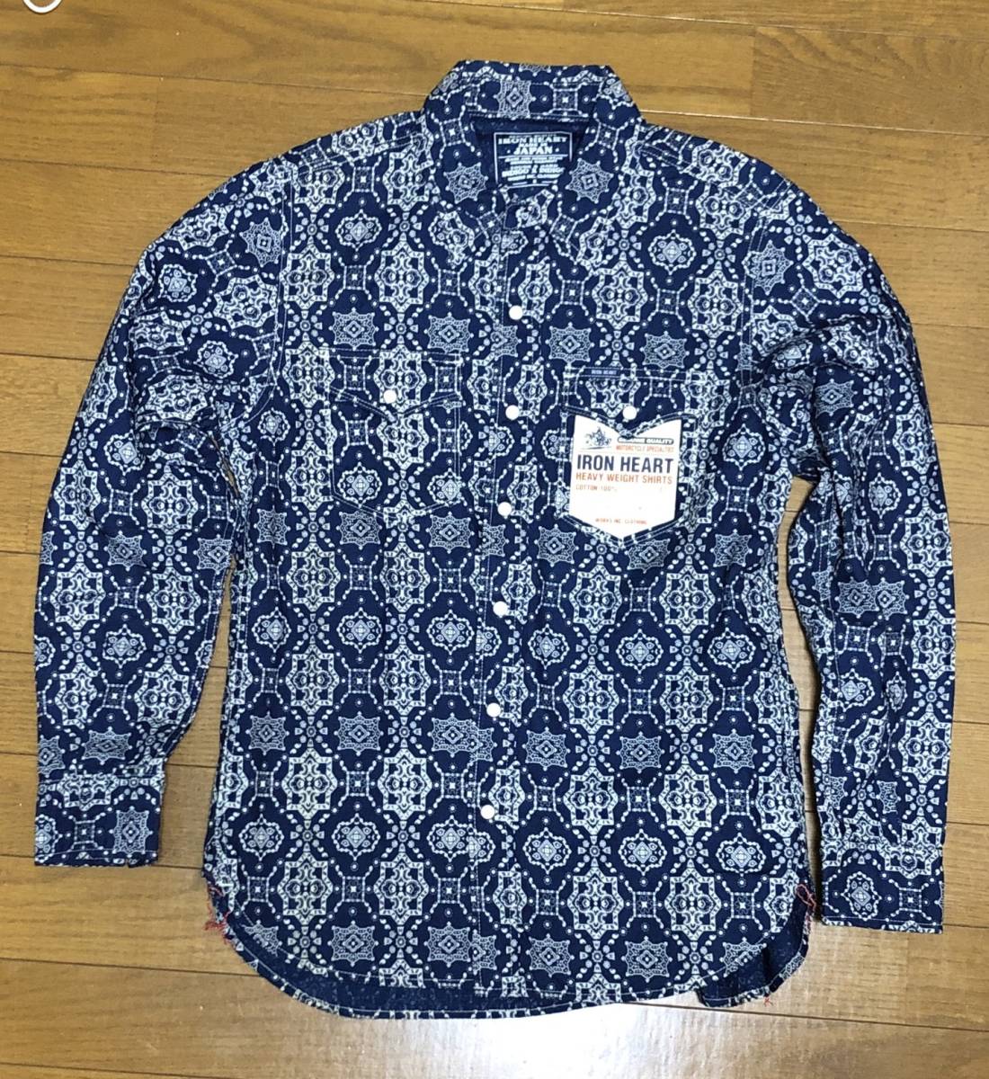 【国内即発送】 ペイズリー柄シャツ 【新品】アイアンハート / IHSH-145,Sサイズ,新品タグ付き HEART, IRON Sサイズ 【国内即発送】 ペイズリー柄シャツ 【新品】アイアンハート / IHSH-145,Sサイズ,新品タグ付き HEART, IRON Sサイズ