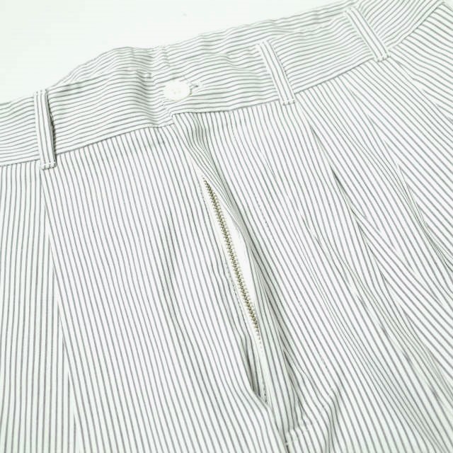 HED MAYNER ヘドメイナー 16SS 6 PLEAT STRIPE PANT 6プリーツ