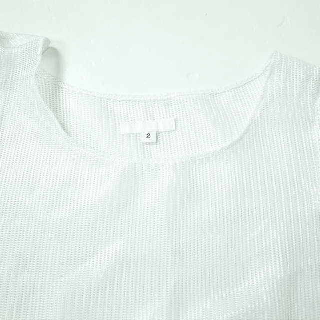 Engineered Garments エンジニアードガーメンツ 19SS Wrap Dress - Daytona Mesh メッシュラップドレス 2 ホワイト ワンピース g10790_画像4