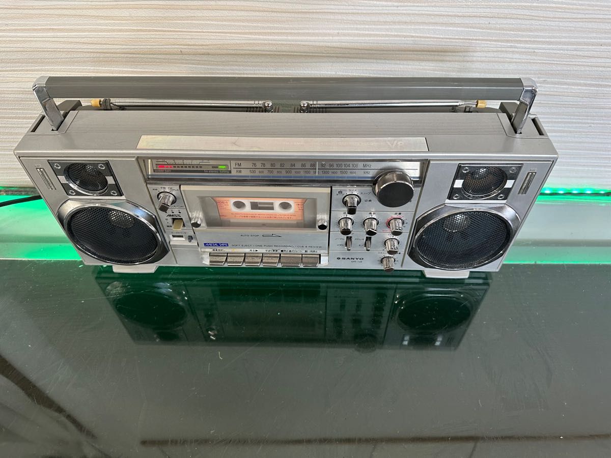 動作品 SANYO サンヨー MR-V8ラジカセ中古美品メンテナンス済み