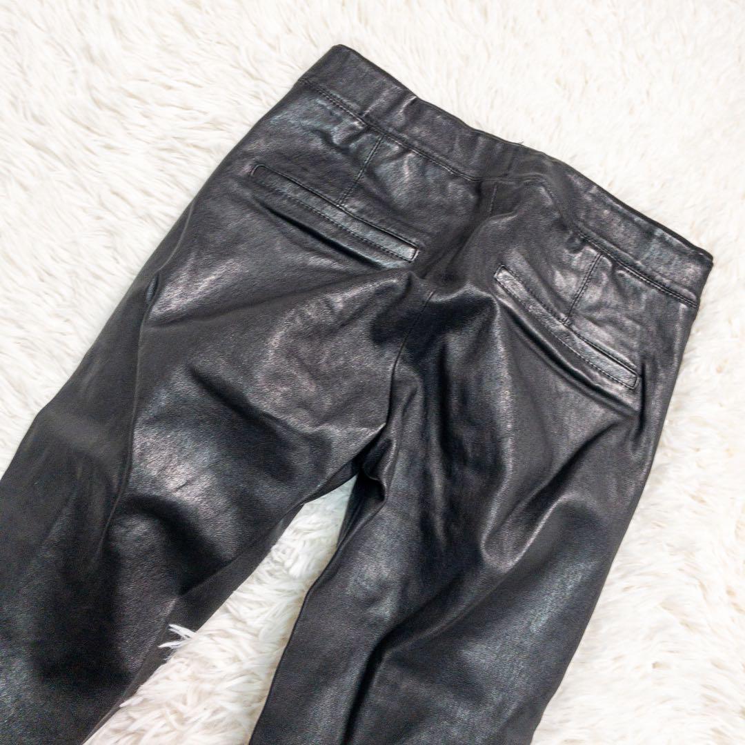 HELMUT LANG ヘルムートラング レザーストレッチスキニーパンツ