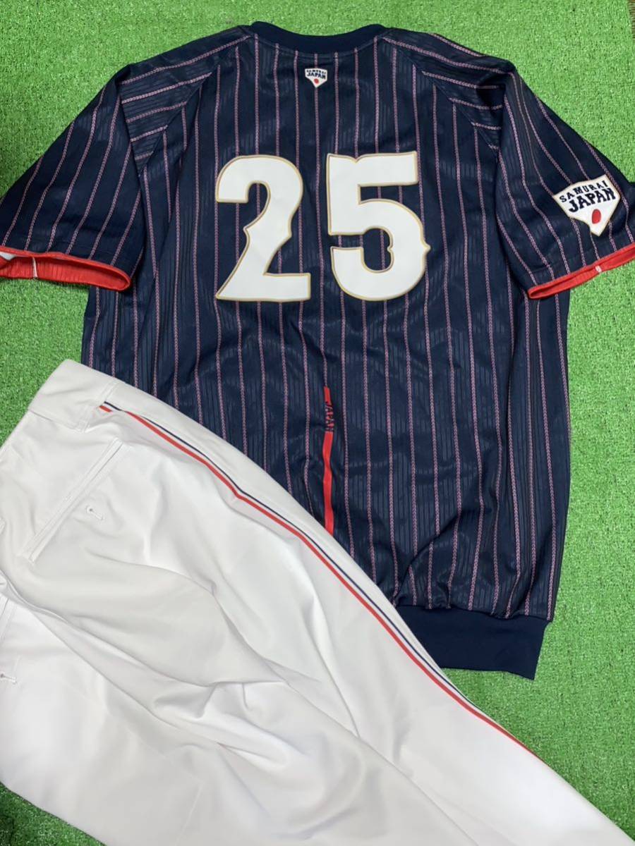 SAMURAI JAPAN 侍ジャパン 巨人 25 岡本和真 2019 実使用 SAMURAI JAPAN 侍ジャパン 巨人 25 岡本和真 2019 実使用