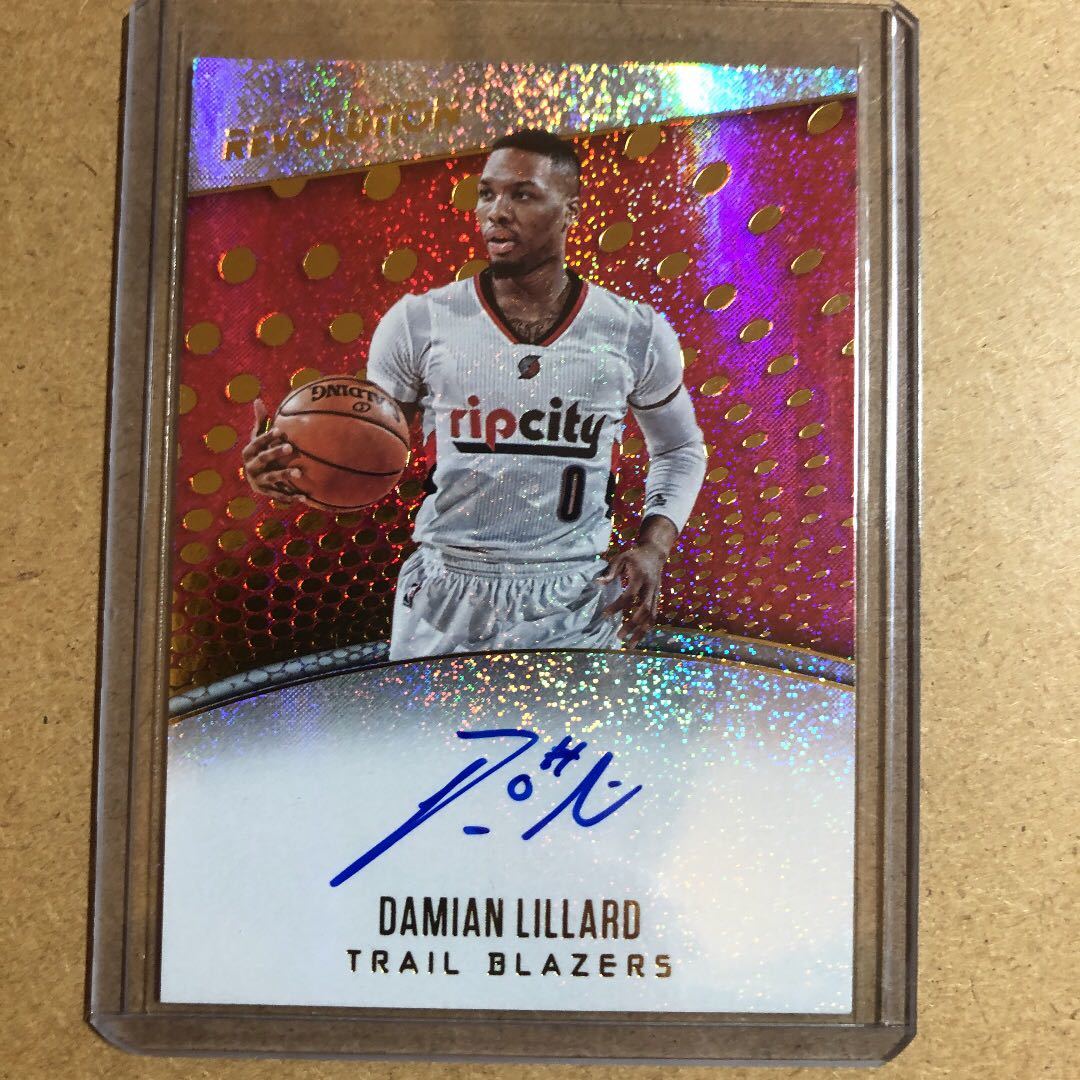 直書きサイン】DAMIAN LILLARD Auto 17-18 Panini Revolution ダミアン