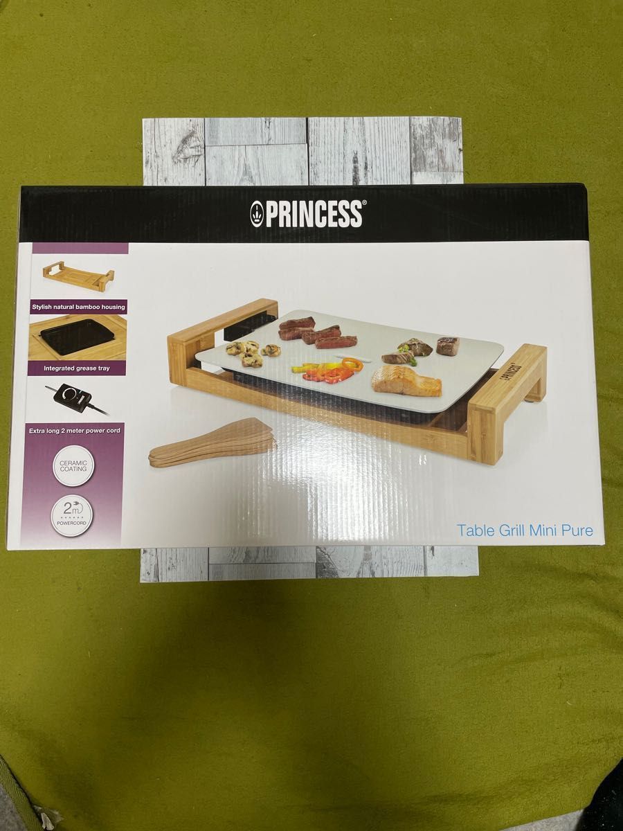 新品未使用】Princess Table Grill Mini Pure プリンセステーブル