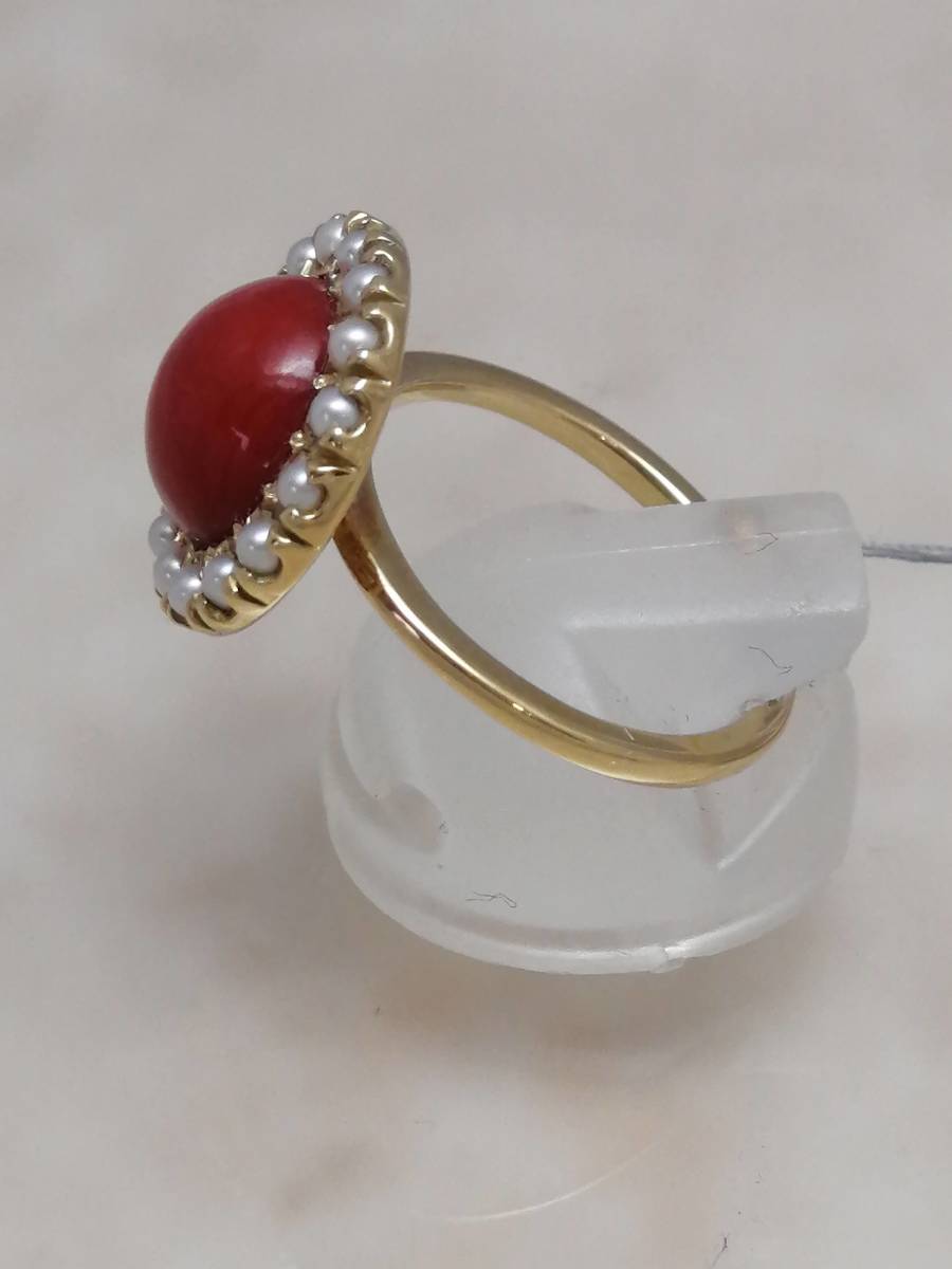 サンゴとパールのリング 「スーパーデリバリー」 - matesic.rs