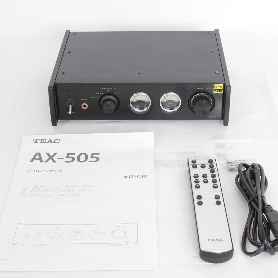 美品】TEAC AX-505-B ブラック ステレオプリメインアンプ ティアック