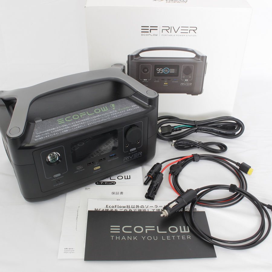 EcoFlow RIVER 600 288Wh portable power supply eko flow li bar EFRIVER600-JP body 