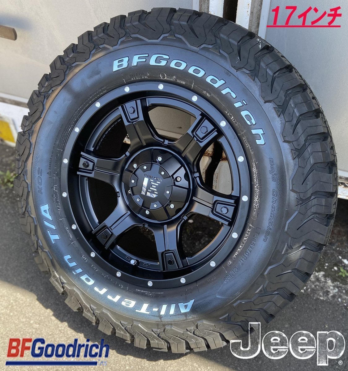 LEXXEL【OUTLAW】ハイラックス サーフ FJ プラド タホ Ｈ3 17インチ BF グッドリッチＡ/Ｔ ホワイトレター 265/70R17 285/70R17_画像6