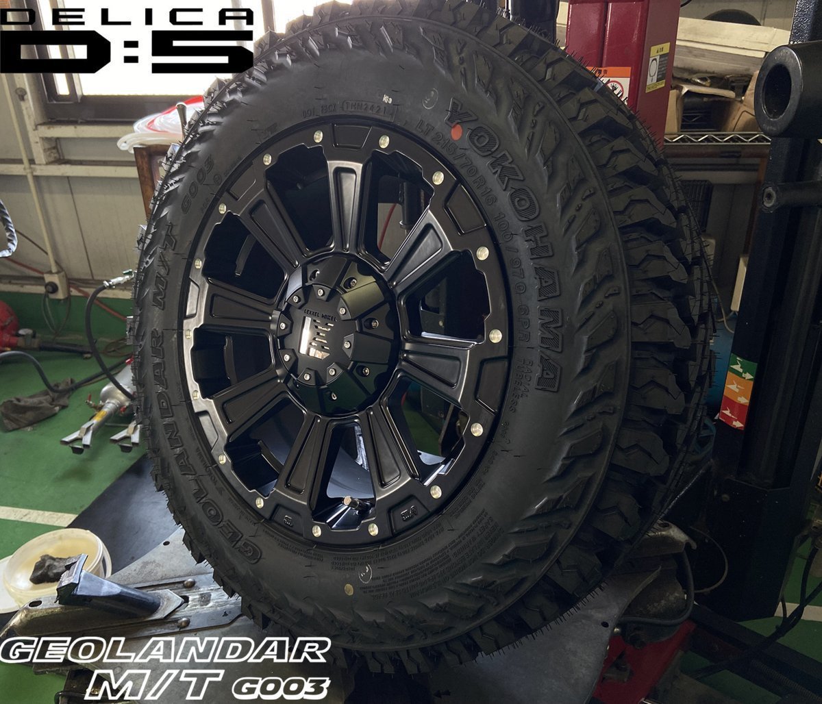 デリカD5 X-TRAIL RAV4 LEXXEL DeathRock ヨコハマ ジオランダー MT G003 225/75R16 タイヤホイール16インチ 新品4本セット
