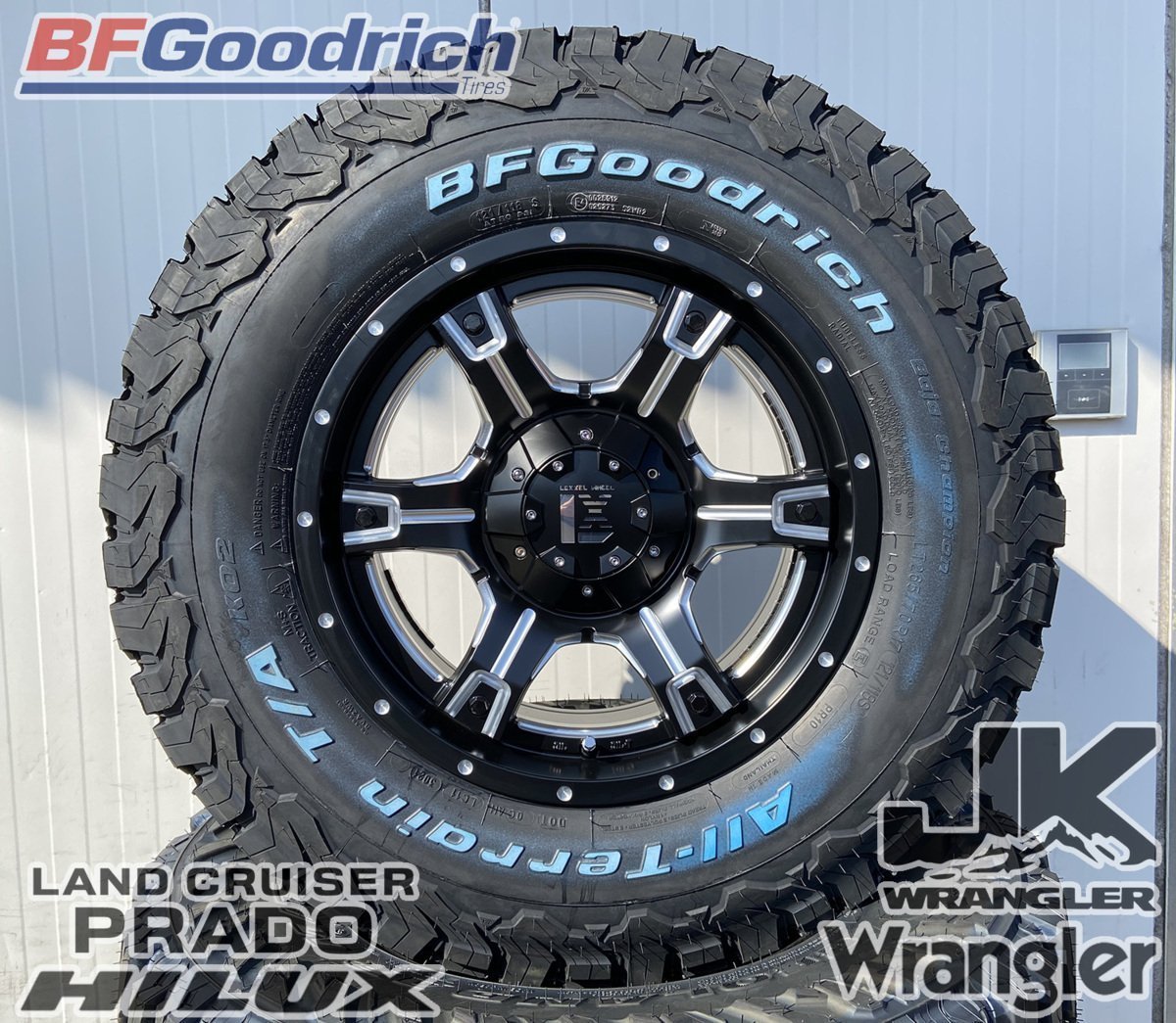 プラド ハイラックス サーフ FJ 大人気タイヤ BFグッドリッチ オールテレーン KO2 265/65R17 265/70R17 タイヤホイール 17インチ OutLaw_画像1