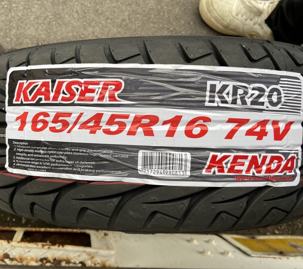 新品タイヤホイール4本セット NBOX NONE NWGN 軽自動車 軽用 16インチ BD00 KENDA KR20 165/40R16 165/45R16_画像10