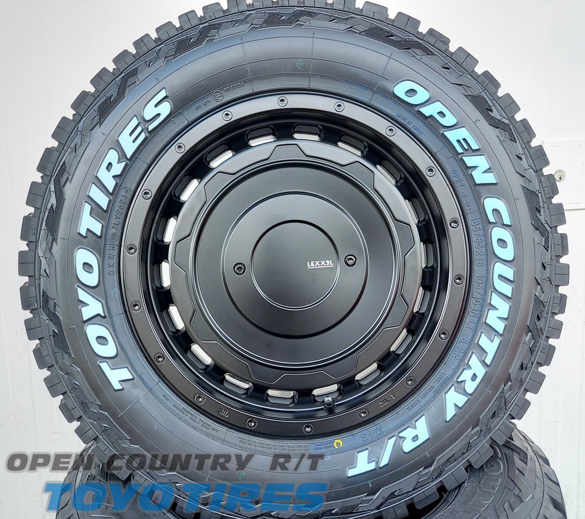 ジムニー JB23 JB64 LEXXEL SwaGGer Old style トーヨー オープンカントリー RT 185/85R16 タイヤホイールセット 16インチ ホワイトレター_画像8