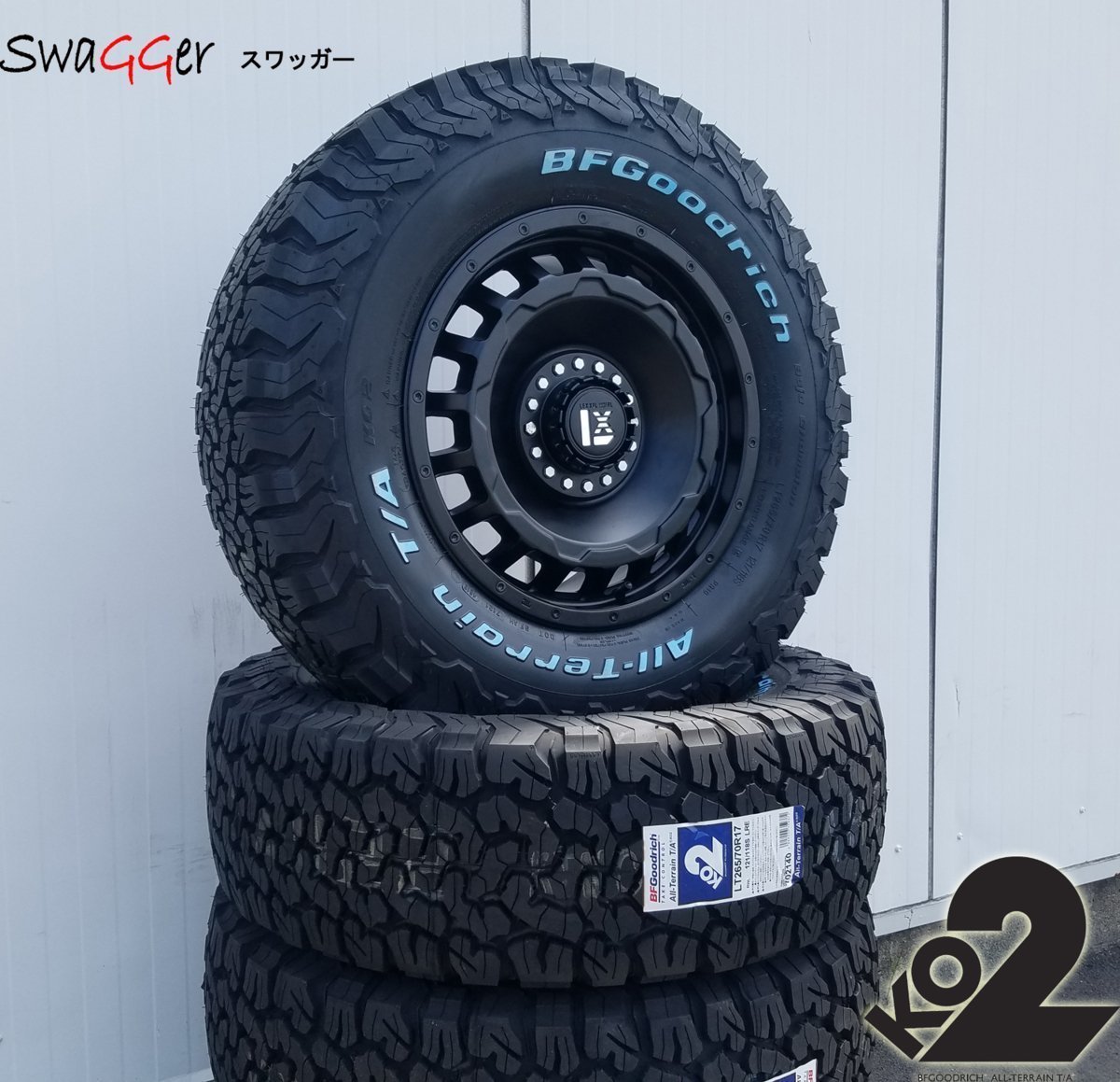 JEEP ラングラー JL JK LEXXEL SwaGGer BF Goodrich ALLTERRAIN KO2 265/70R17 285/70R17 タイヤホイール 17インチ_画像8