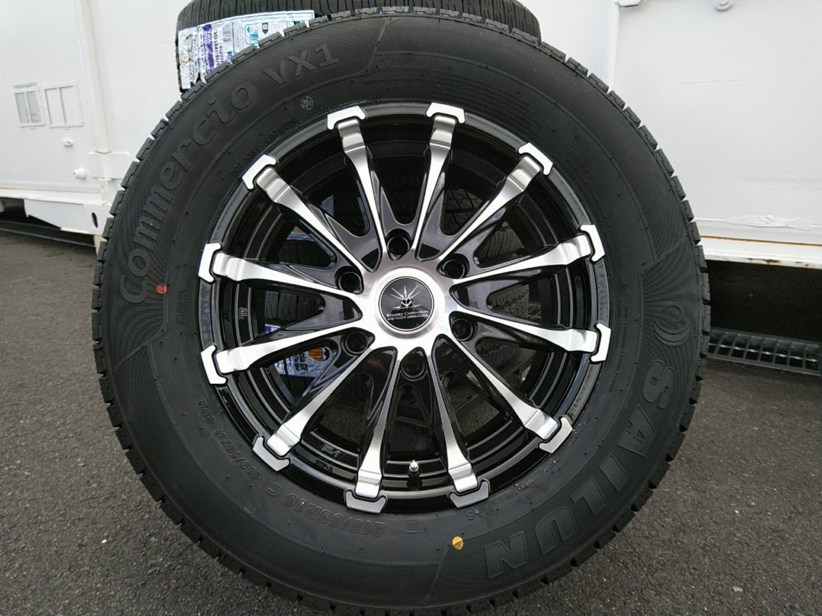 ハイエース 200系 サマータイヤ 215/65R16 車検対応 SAILUN VX1 タイヤホイールセット 16インチ BD12