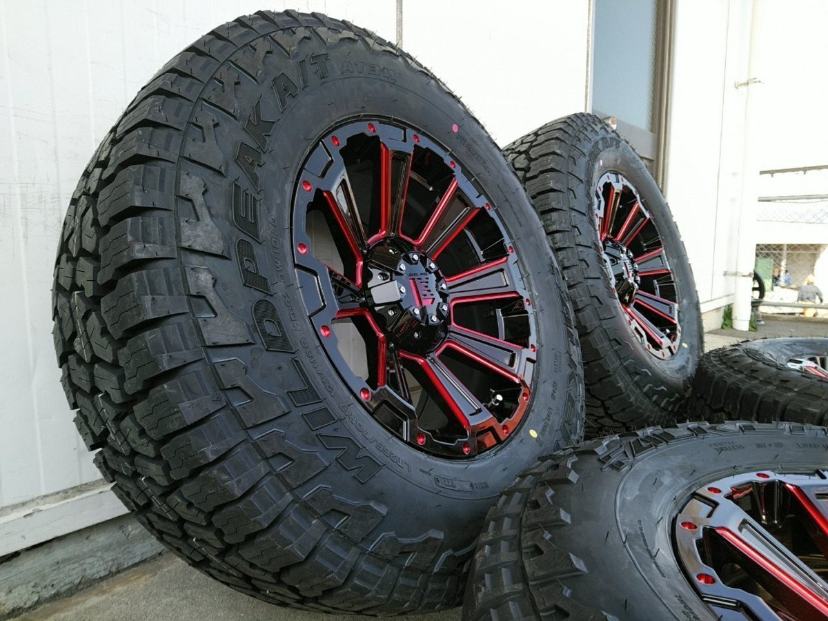 FALKEN WILDPEAK AT3W 265/70R17 150 プラド サーフ ハイラックス FJ タイヤホイール 新品4本セット 17インチ DeathRock_画像3