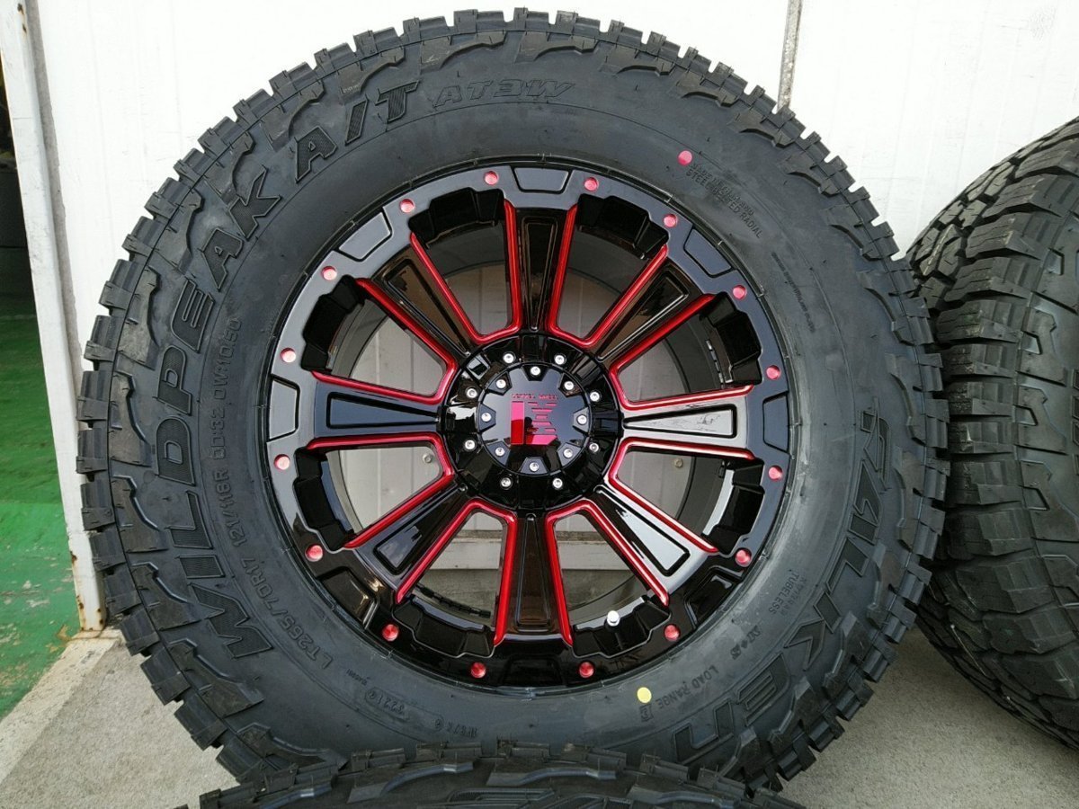 150プラド サーフ ハイラックス 265/70R17 タイヤホイール 新品4本セット ファルケン ワイルドピーク AT3W 17インチ DeathRock_画像3