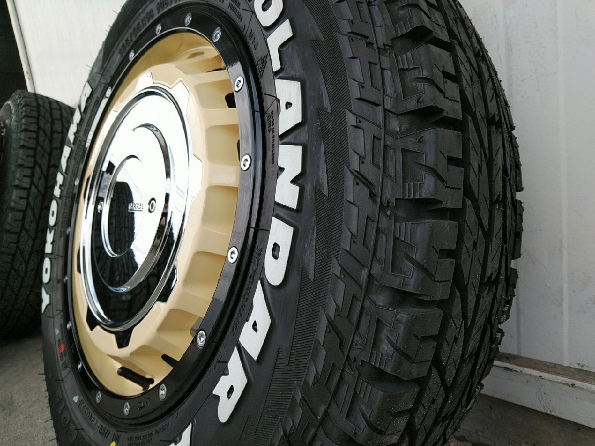 ジムニー JB64 JB23 タイヤホイール ヨコハマ ジオランダー A/T G015 185/85R16 ホワイトレター 16インチ SwaGGer