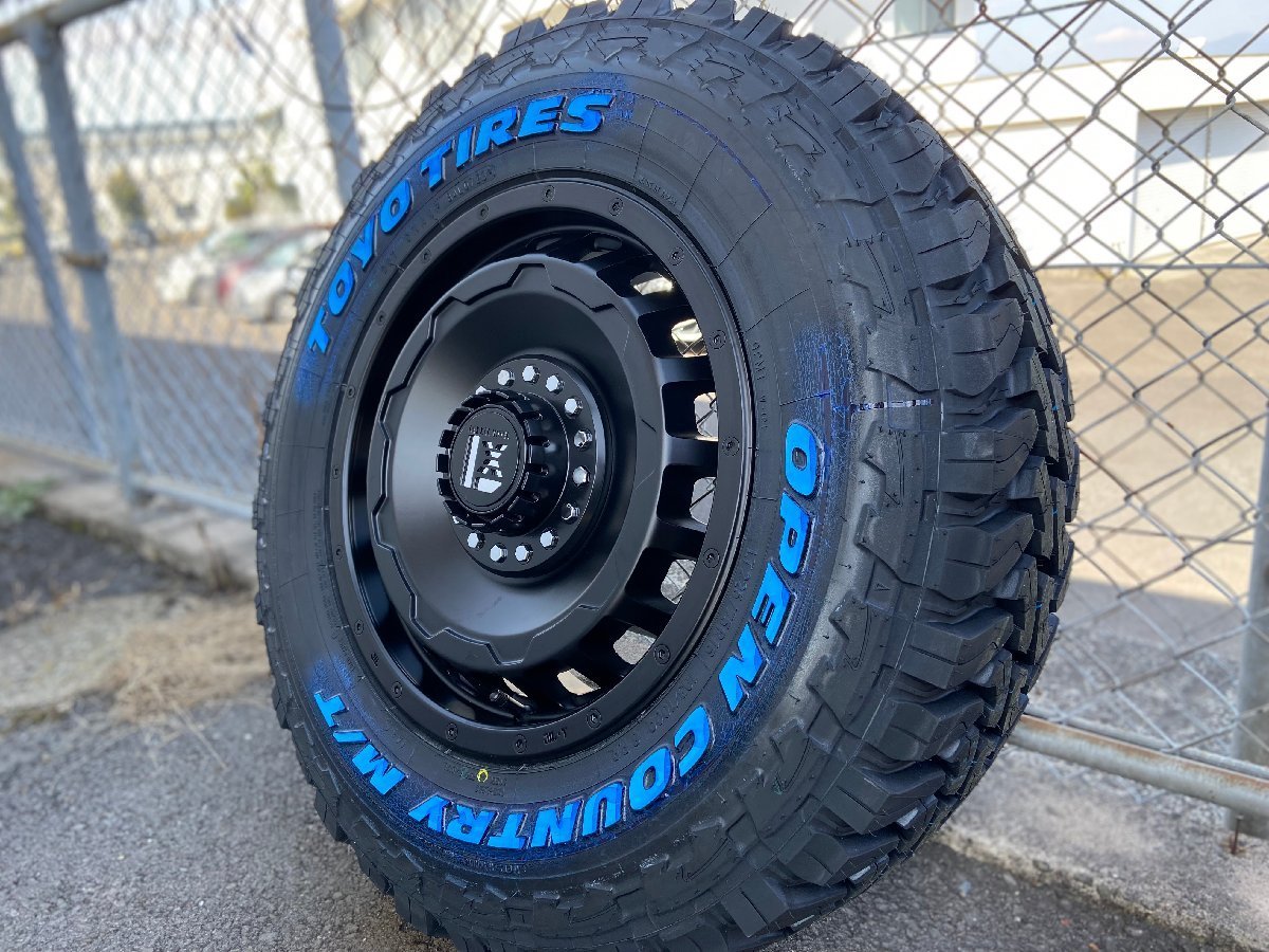 リフトアップ車 ジムニー シエラ JB74 タイヤホイール 4本セット 1台分 TOYO オープンカントリーMT 225/75R16 16インチ LEXXEL SwaGGer_画像2