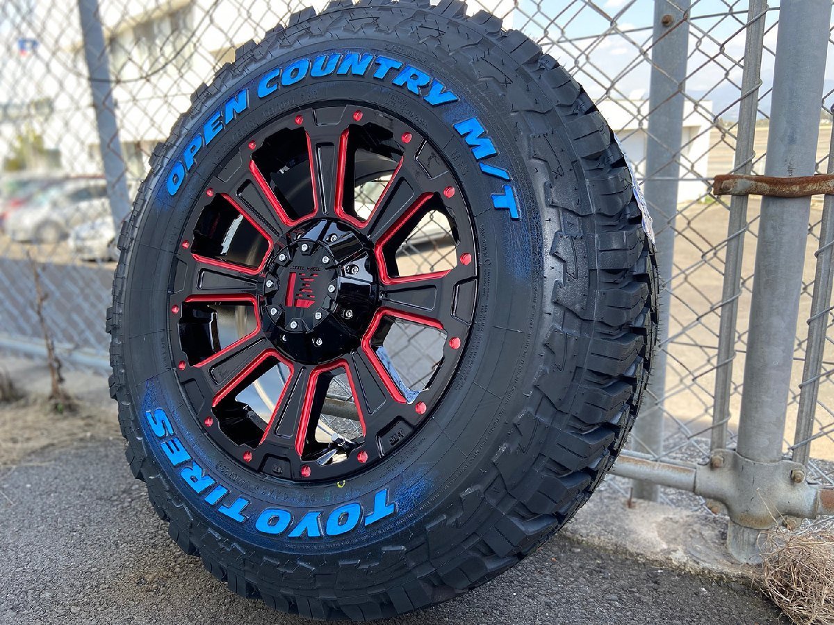 TOYO オープンカントリー MT 225/75R16 RAV4 デリカD5 エクストレイル 16インチ タイヤホイールセット 4本セット DeathRock_画像2