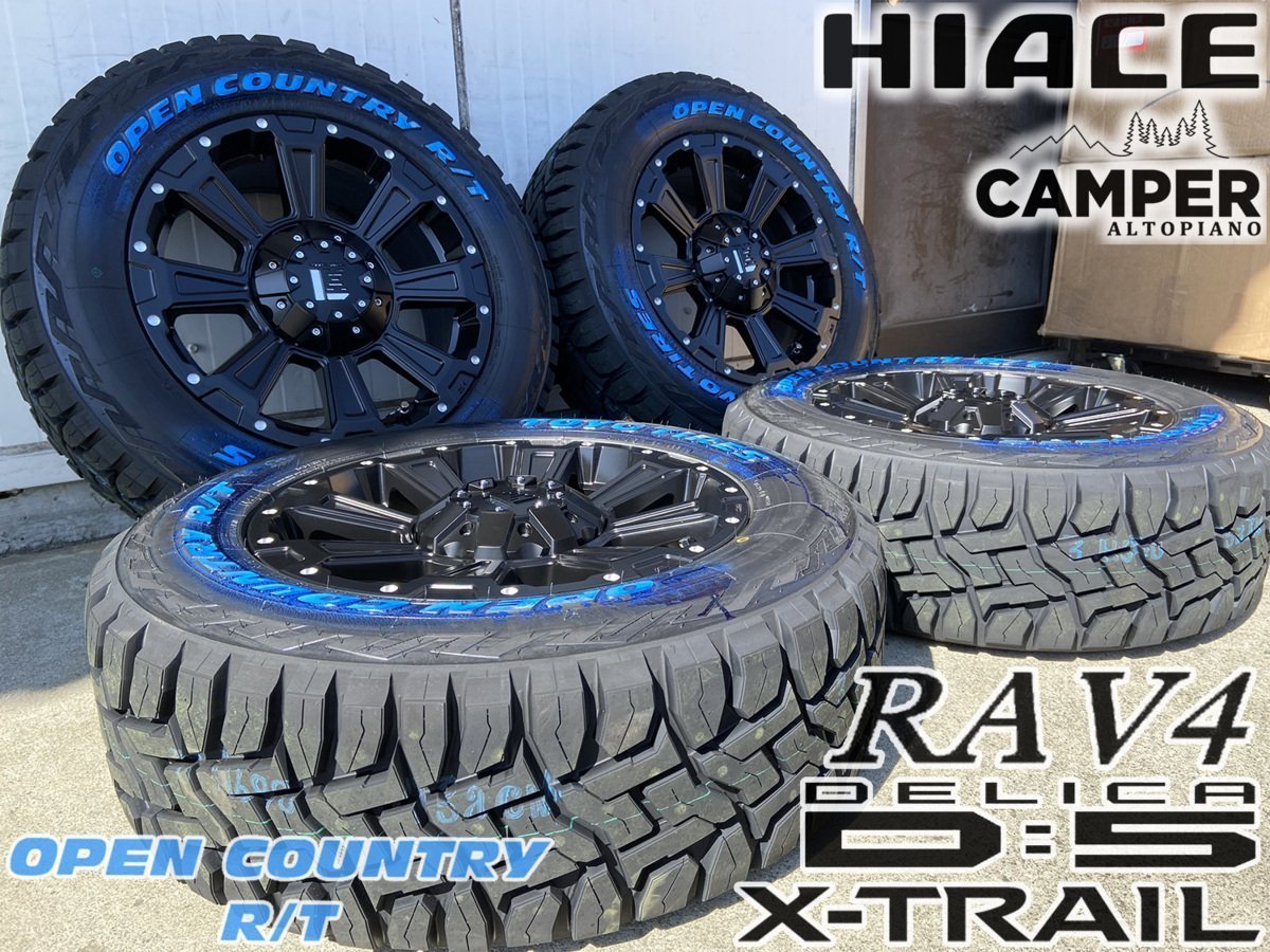 LEXXEL【DeathRock】デリカD5 エクストレイル RAV4 CX5 ヴァンガード 16インチ トーヨー オープンカントリー RT 235/70R16 ホワイトレター_画像3