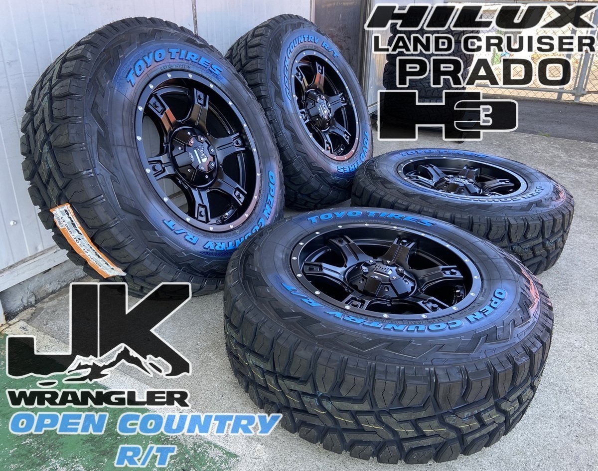 プラド ハイラックス サーフ FJクルーザー ハマー オープンカントリー RT ホワイトレター 265/70R17 17インチ LEXXEL OutLaw アウトロー_画像2