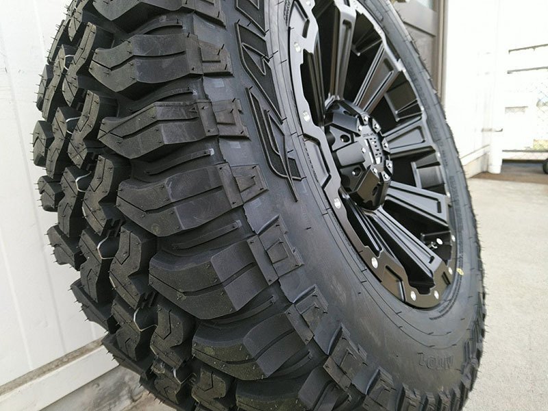 プラド ハイラックス サーフ FJ サバーバン Ｈ3 タイヤホイール 新品4本セット 17インチ DeathRock ファルケン WILDPEAK M/T01 265/70R17_画像1