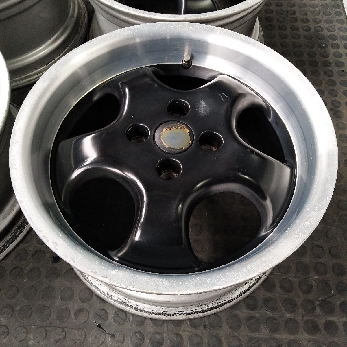 管理番号：S2-85【4本価格】【15x7J 4x100 ET+37 ハブ64】RH ARTEC・ロードスター等・深リム・直接引取可能・下取り可能の画像4