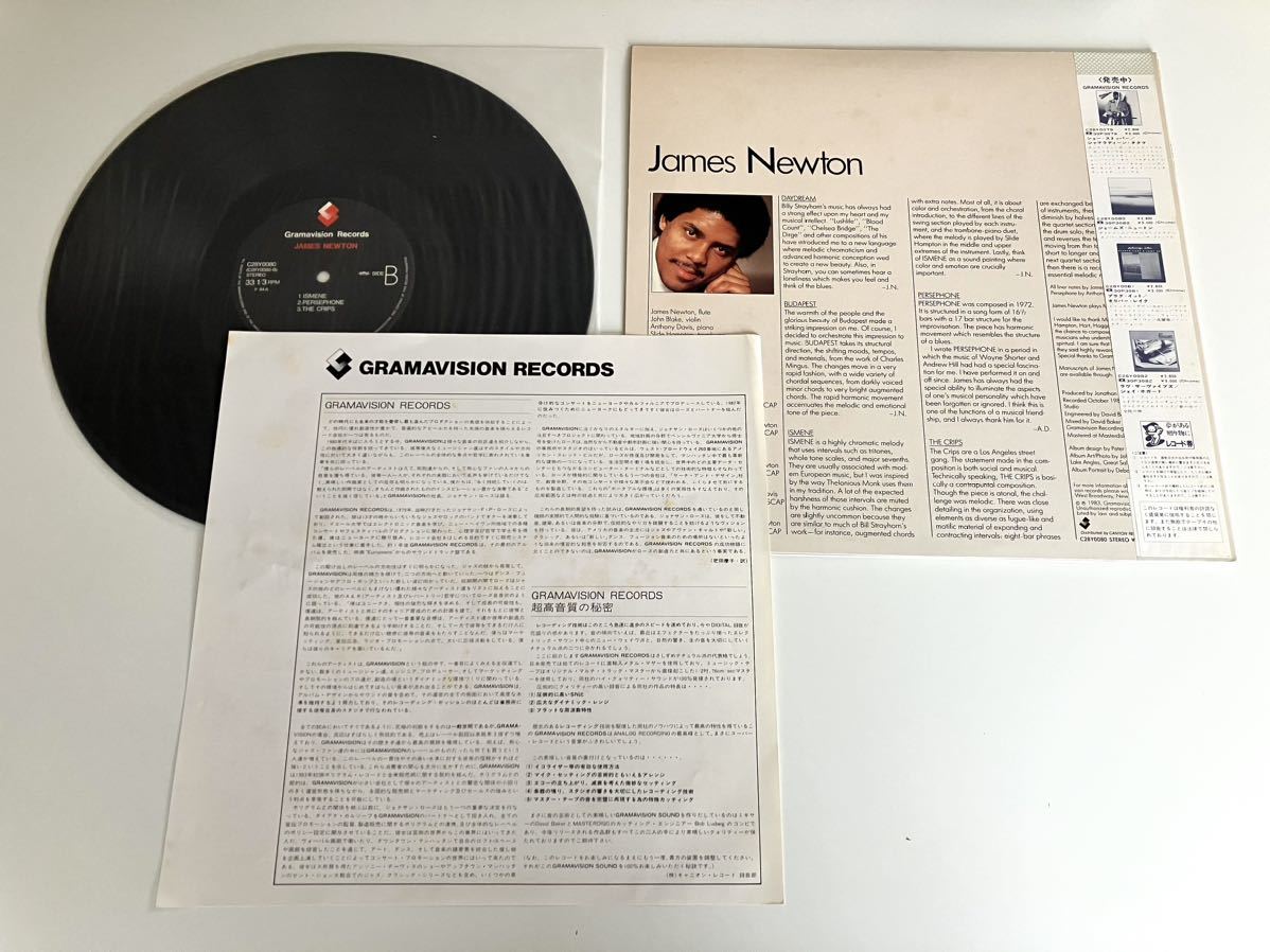 【盤美品】ジェームズ・ニュートン James Newton / デイドリーム 帯付LP キャニオンレコード C28Y0080 84年日本盤 ジャズフルート,_画像4