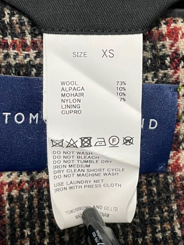 トゥモローランド アルパカ、モヘア混 チェスターコート ブラウン XS