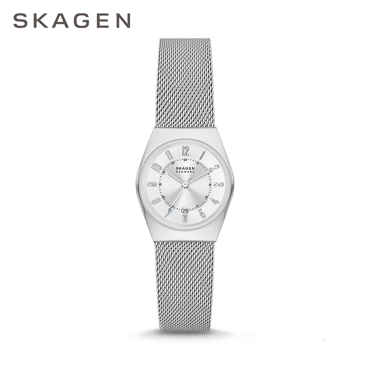 SKAGEN スカーゲン SKW3038 シルバー ホワイト メッシュベルト GRENEN