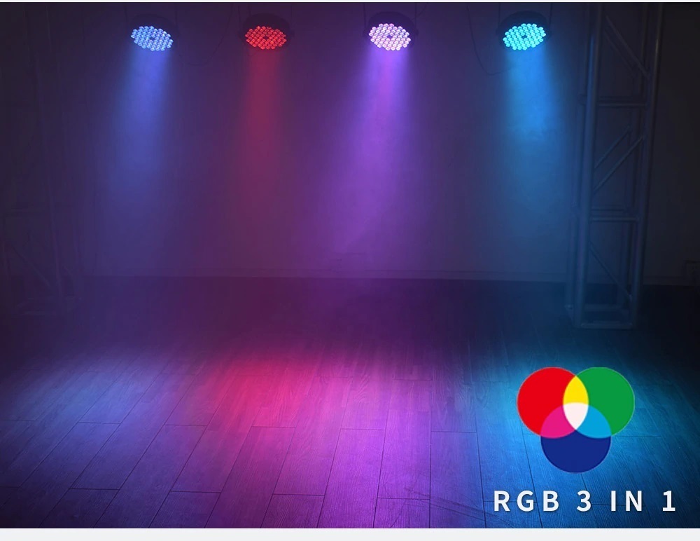 LED ディスコ 54x3W LED Par-RGB DJ ステージ スポット 照明ライト フラットライト LED ディスコ クラブ 間接照明 スポットライト B301_画像3