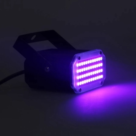 追跡発送 ▲ エイリアン 48 LED UV バイオレット タイプ スポットライト ▲ ストロボライト ディスコ DJ パーティー 舞台 照明 A596_画像8