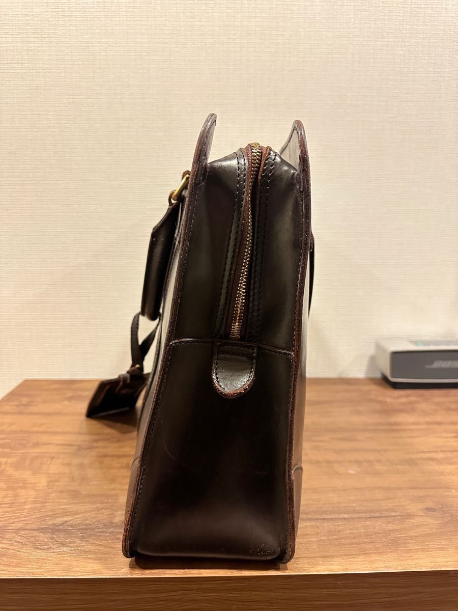 GANZO ガンゾ ブライドル ブリーフケース バッグ 鞄 定価143,000円