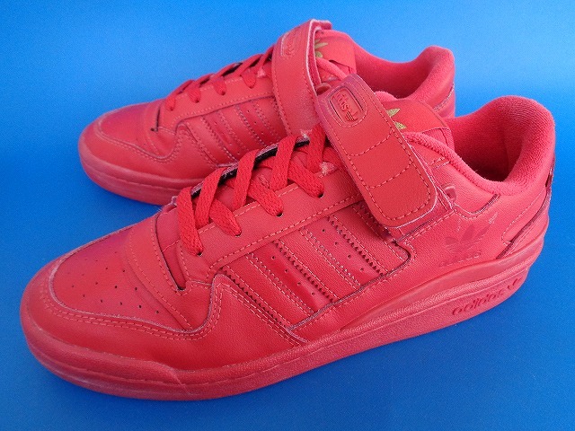 12386■20年製 adidas FORUM LOW アディダス フォーラム ロー 赤 レッド 25.5 GX4991_画像1