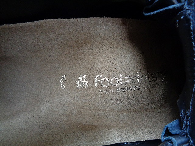 12409■新品 箱付き Birkenstock FOOTPRINTS ビルケンシュトック フットプリント 黒 ブーツ 41 26.5 ミッドランド レースアップ_画像9