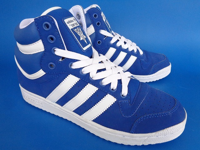 12432■新品 デッド 09年製 adidas TOPTEN アディダス トップテン 青 白 25.5 G07958 フォーラム ビンテージ_画像2