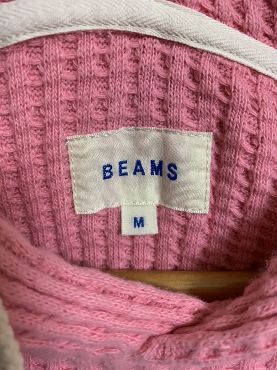 [BEAMS] Beams waffle Parker pink color M size 323