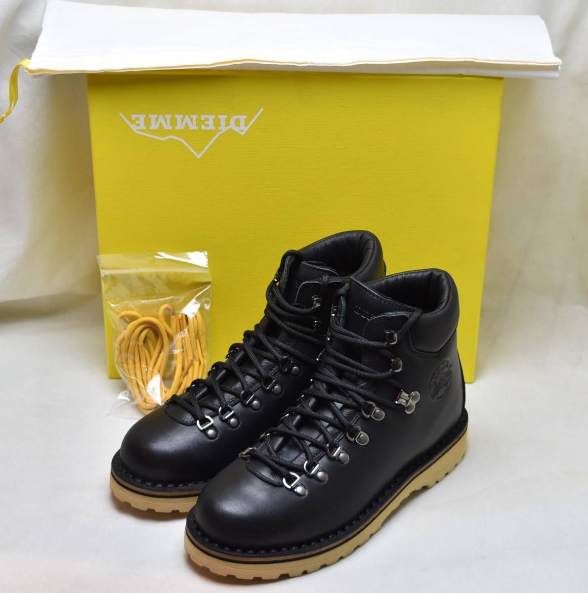 DIEMMEtieme mountain boots ROCCIA VET FG DI1609RV07 BLACK leather 43 27.5cm corresponding Made in Italy new goods unused goods 