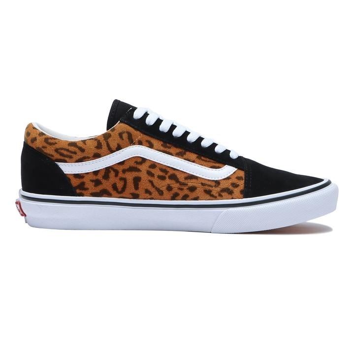 ヴァンズ 27.5cm オールドスクール レオパード ブラウン VANS OLD SKOOL V36CF LEOPARD メンズ スニーカー スエード 天然皮革 バンズ_画像4