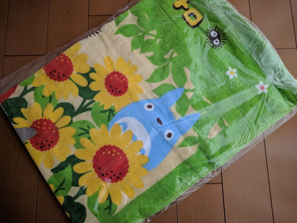  новый товар Marushin Tonari no Totoro примерно 85×115cm хлопок 100% подсолнух полный ./. днем . Kett махровое покрывало 
