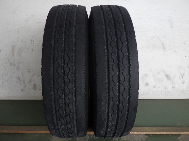 L16361-ブリヂストン R205 205/85R16 117/115L 中古 8分山 2本セット サマータイヤ 2017年製_画像1