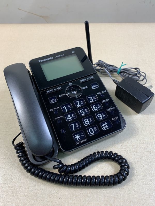 ◇DO21 パナソニック コードレス電話機 通電確認のみ Panasonic VE-GP34DW◇N(電話機一般)|売買されたオークション情報、ヤフオク! の商品情報をアーカイブ公開 Panasonic コードレス電話機 VE-GP34DW-K