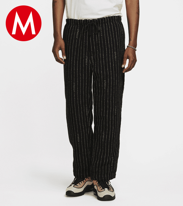 Mサイズ】Nike x Stussy Striped Wool Pants Black ナイキ Mサイズ】Nike x Stussy Striped Wool Pants Black ナイキ