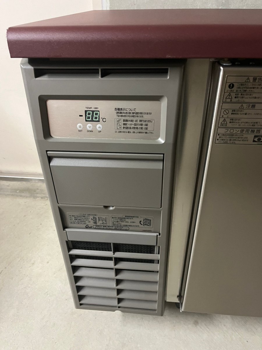 031804A3 フクシマ 業務用冷蔵庫 コールドテーブル YRC-180RE2 100V W180 2018年製 直接引き取り推奨_画像3