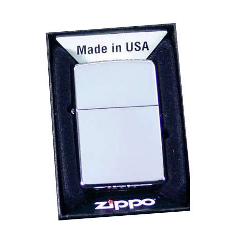  free shipping mail service Zippo - oil lighter #250 high polish chrome mirror CHROME POLISHED